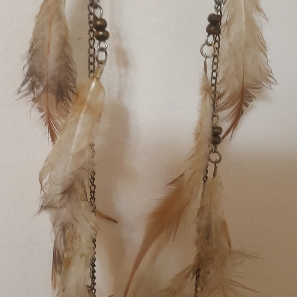 COPY - Dream Girls Long Feather Earrings - Picture 2 of 4